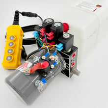 Load image into Gallery viewer, KTI DC46RA Dual-Double Acting Power Unit | 6‑Quart Hydraulic Pump 12V