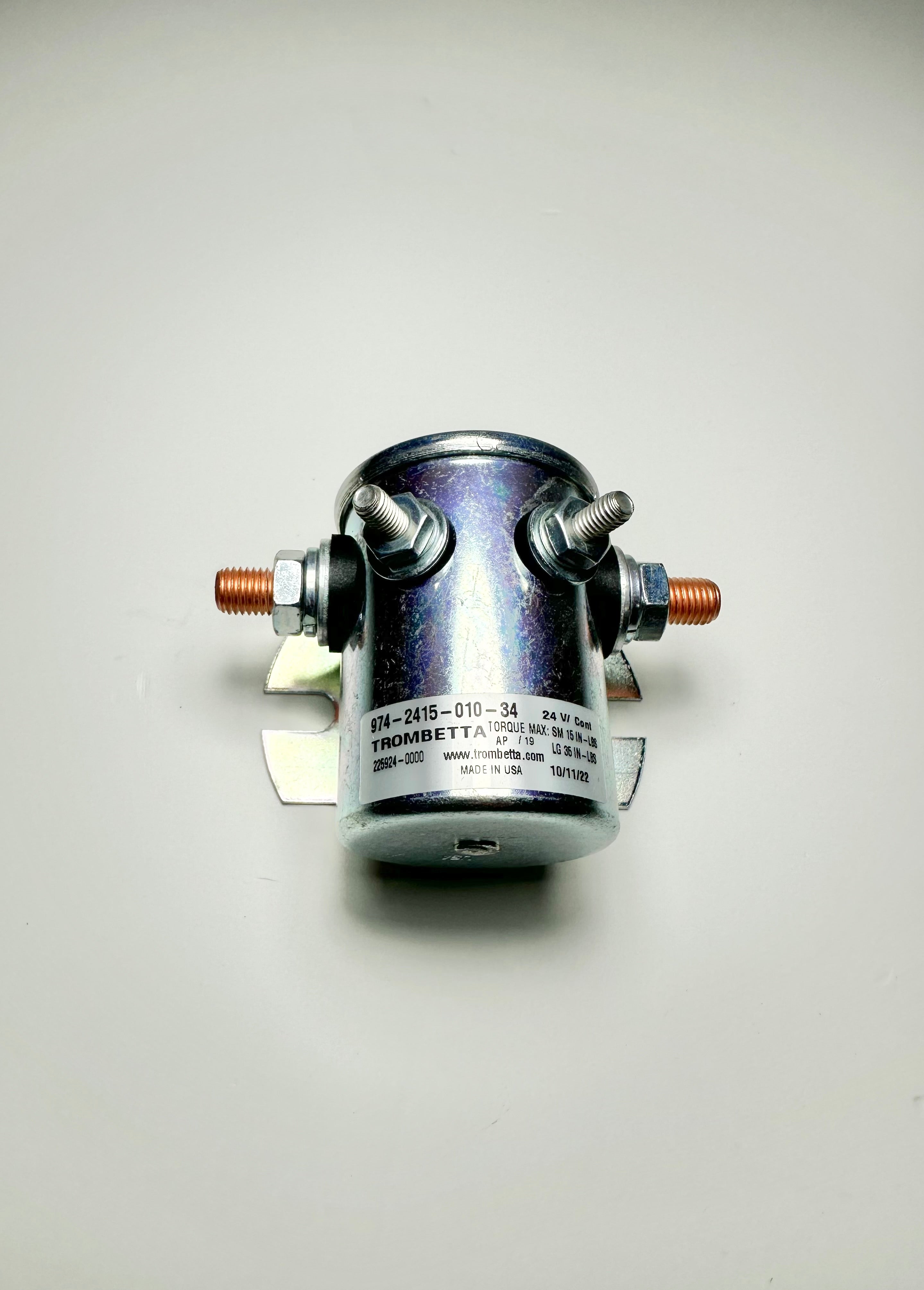KTI Hydraulics 391-23 24V DC Steel Case CONTINUOUS Duty Copper To Copper Start Solenoid