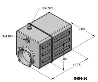 KTI Hydraulics 8484-16 14 Quart Square Plastic Tank-1