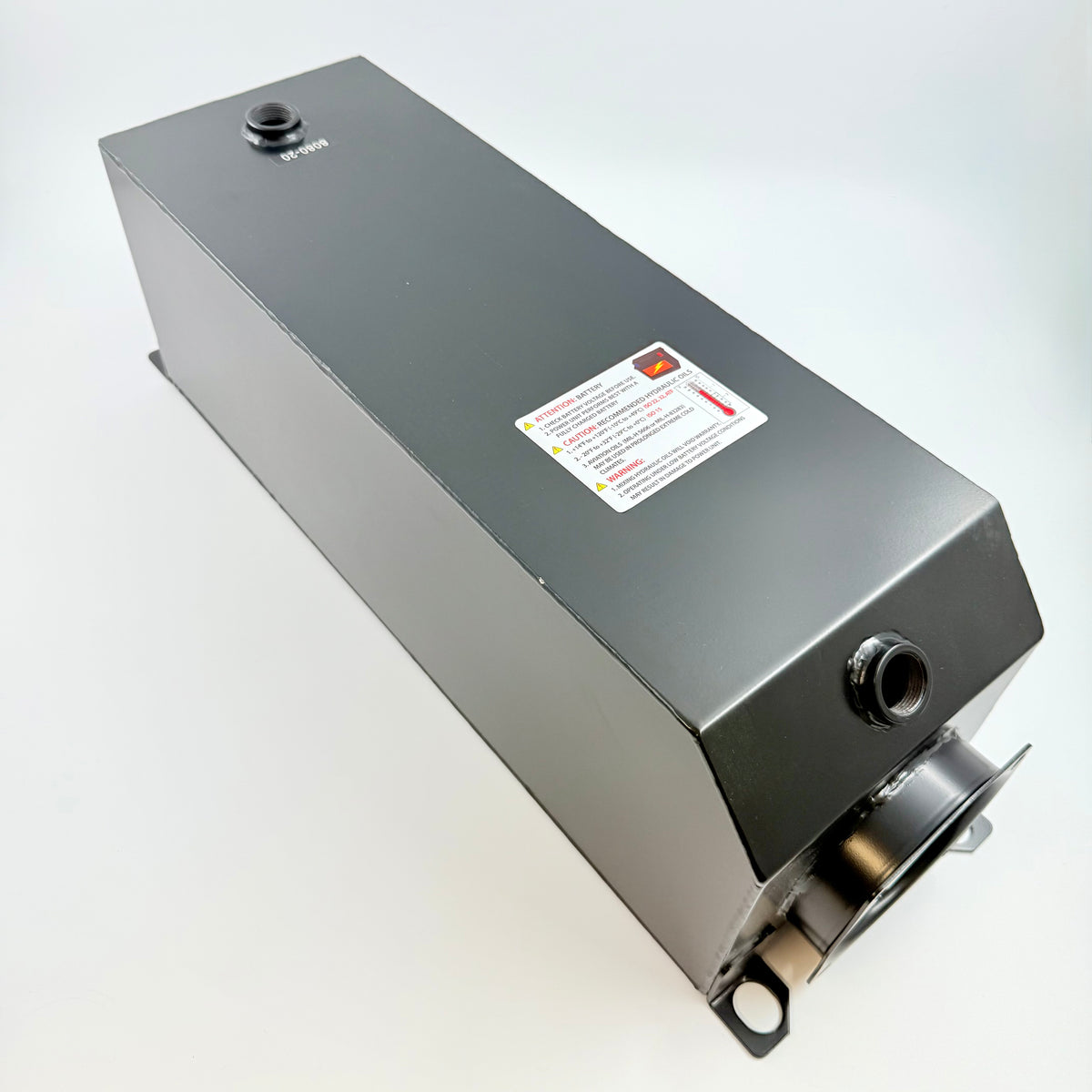 KTI Hydraulics 20 Quart Steel Square Tank Reservoir 8080-20-3