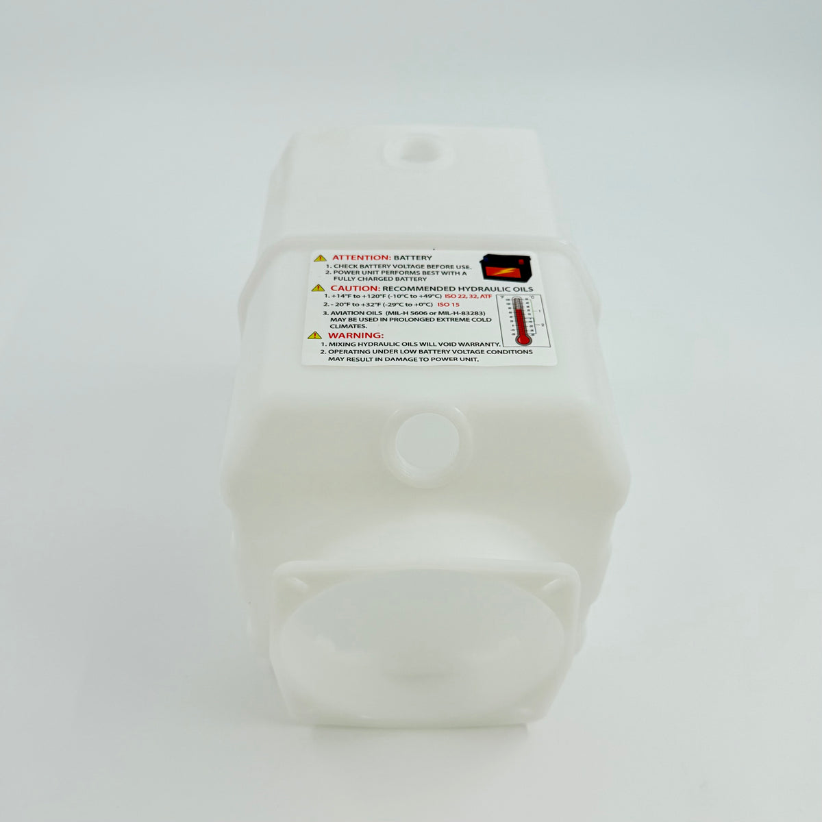 KTI Hydraulics 4 Quart Plastic Tank Reservoir 8181-5-5