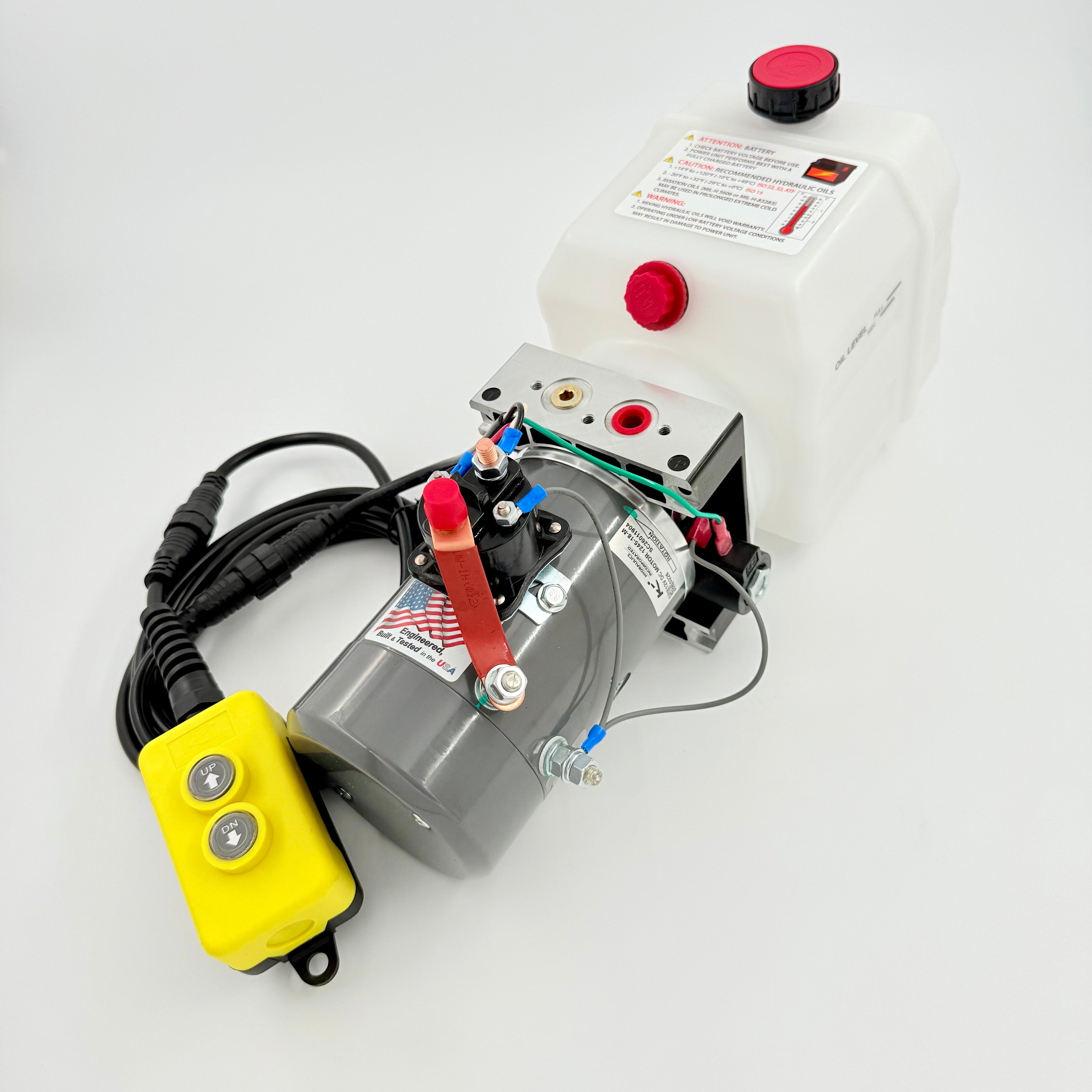 KTI DC23RA Single Acting Power Unit | 3‑Quart Hydraulic Pump 12V
