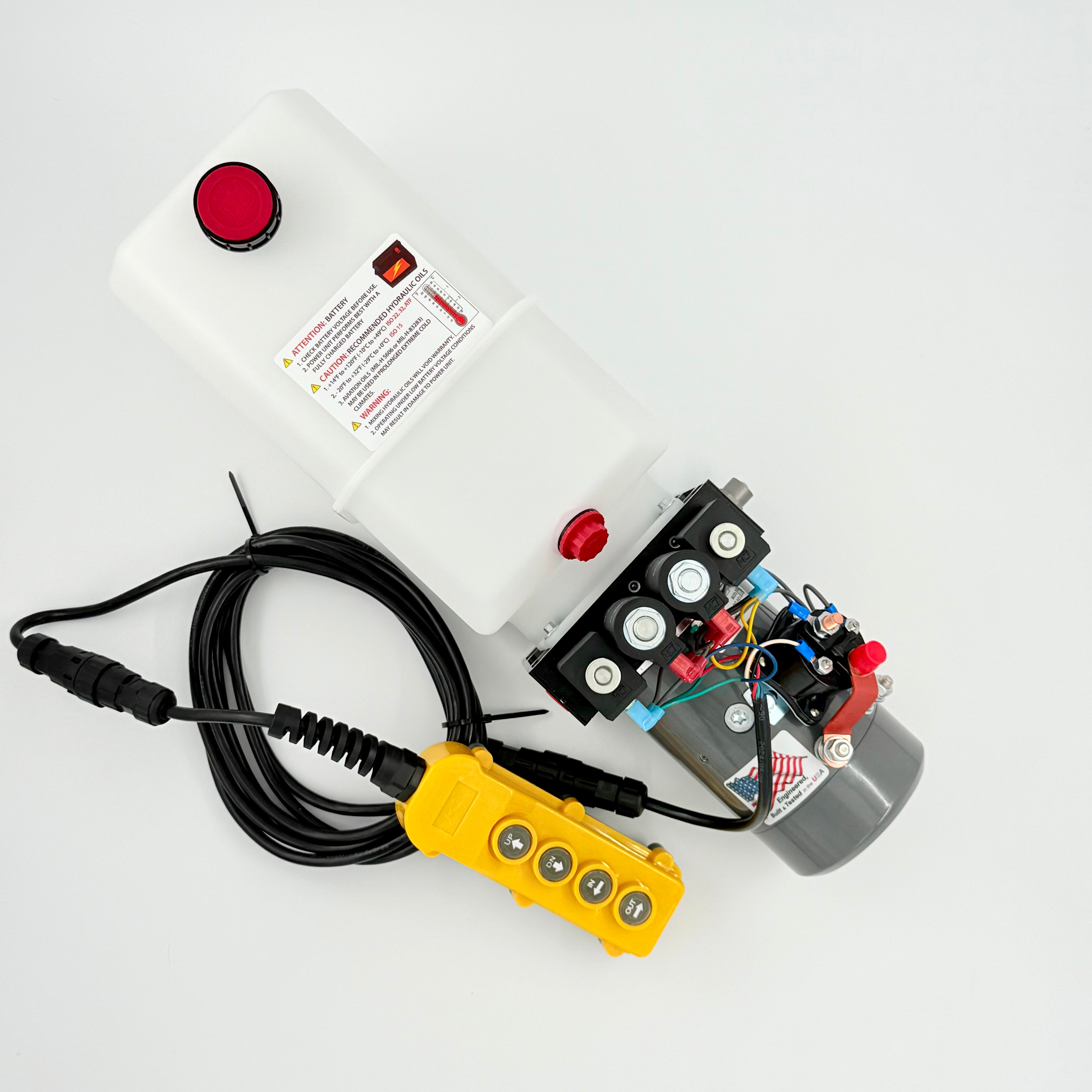 KTI DC46RA Dual-Double Acting Power Unit | 6‑Quart Hydraulic Pump 12V-3