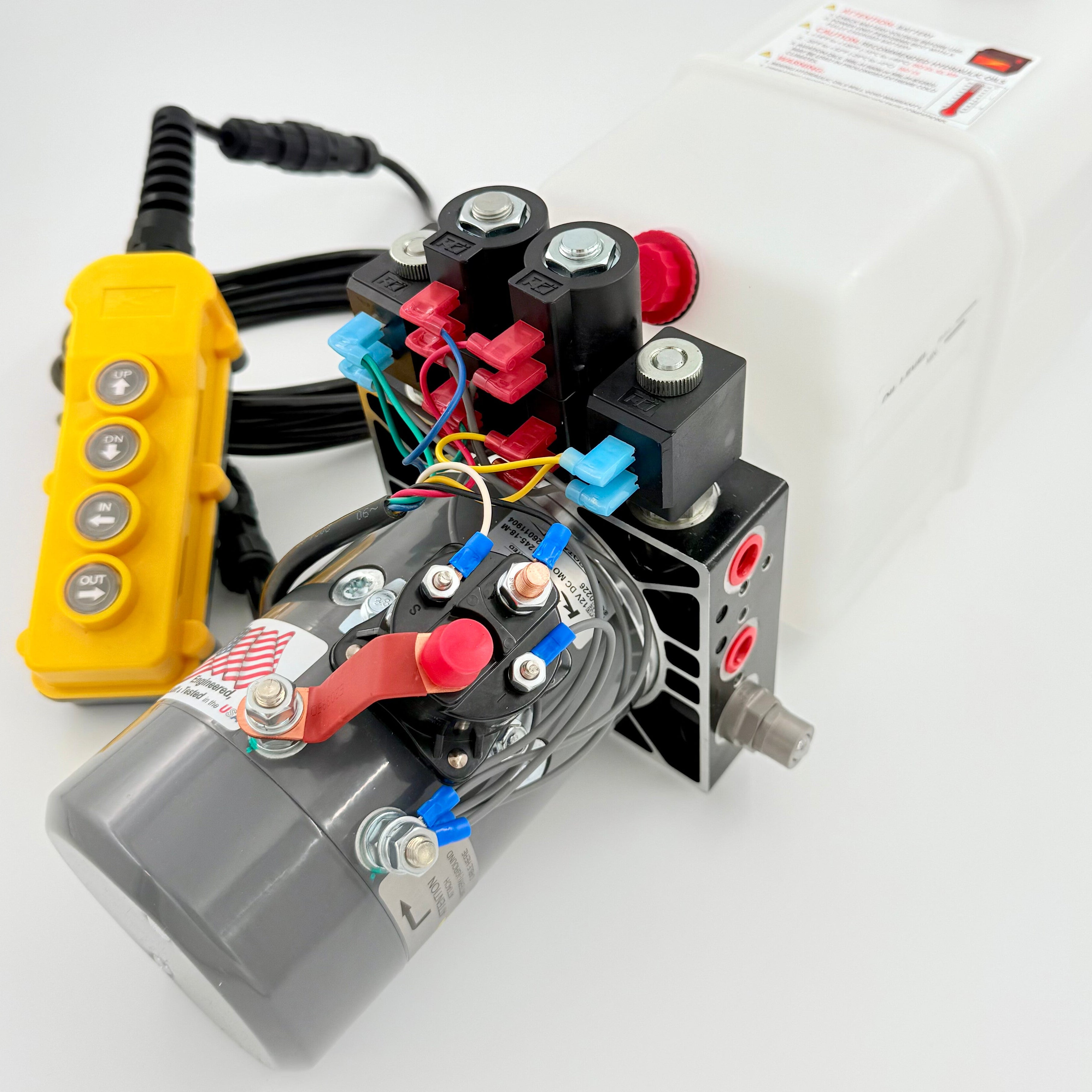 KTI DC46RA Dual-Double Acting Power Unit | 6‑Quart Hydraulic Pump 12V
