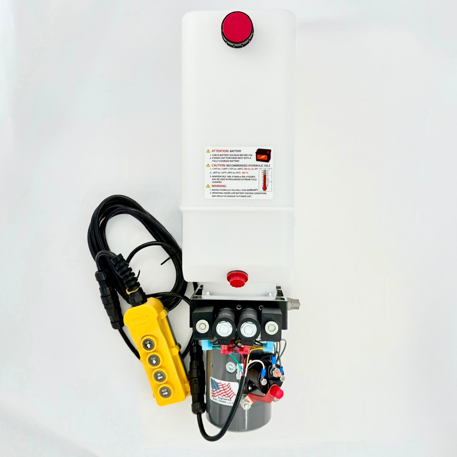 KTI DC48RA Dual-Double Acting Power Unit | 8‑Quart Hydraulic Pump 12V-4