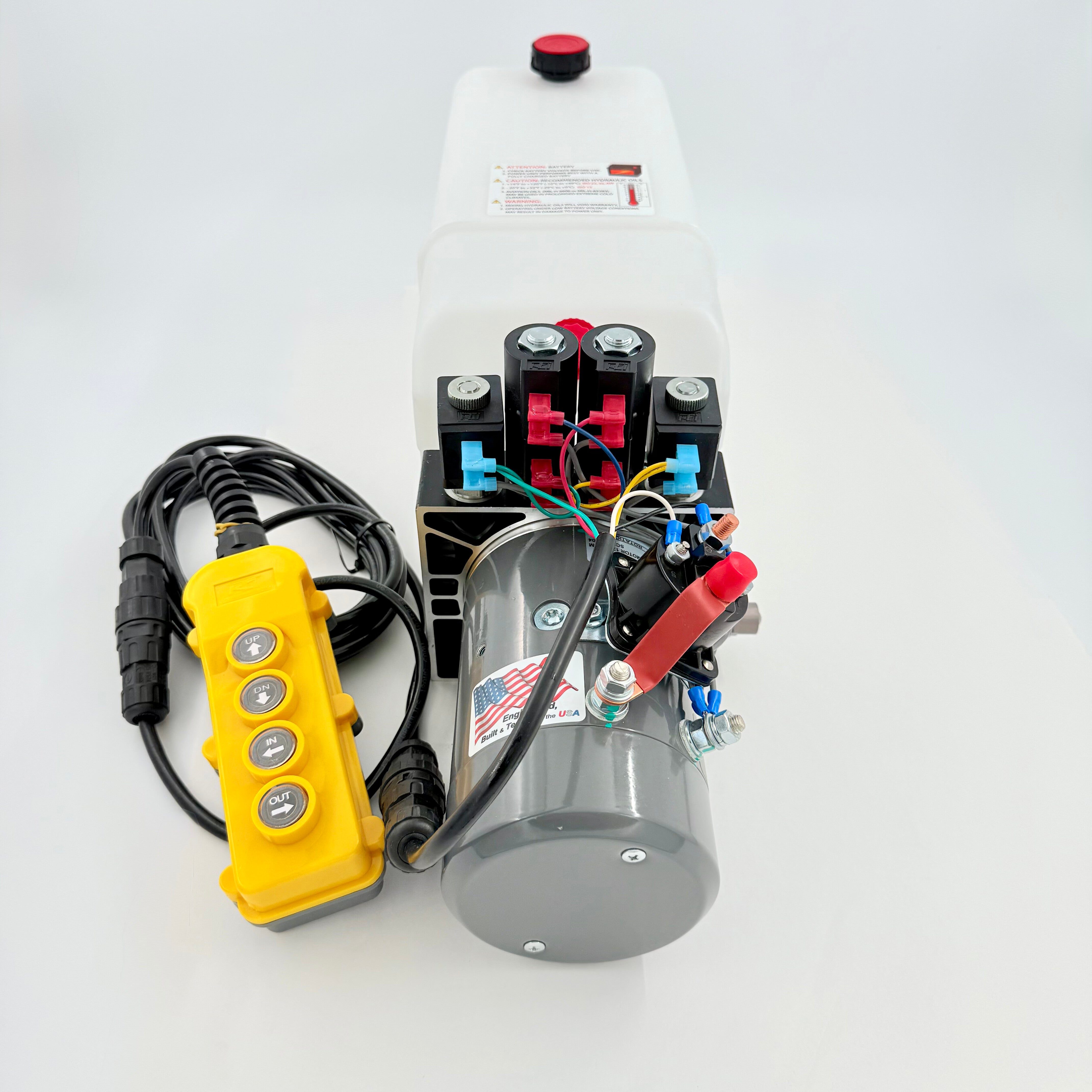 KTI DC48RA Dual-Double Acting Power Unit | 8‑Quart Hydraulic Pump 12V