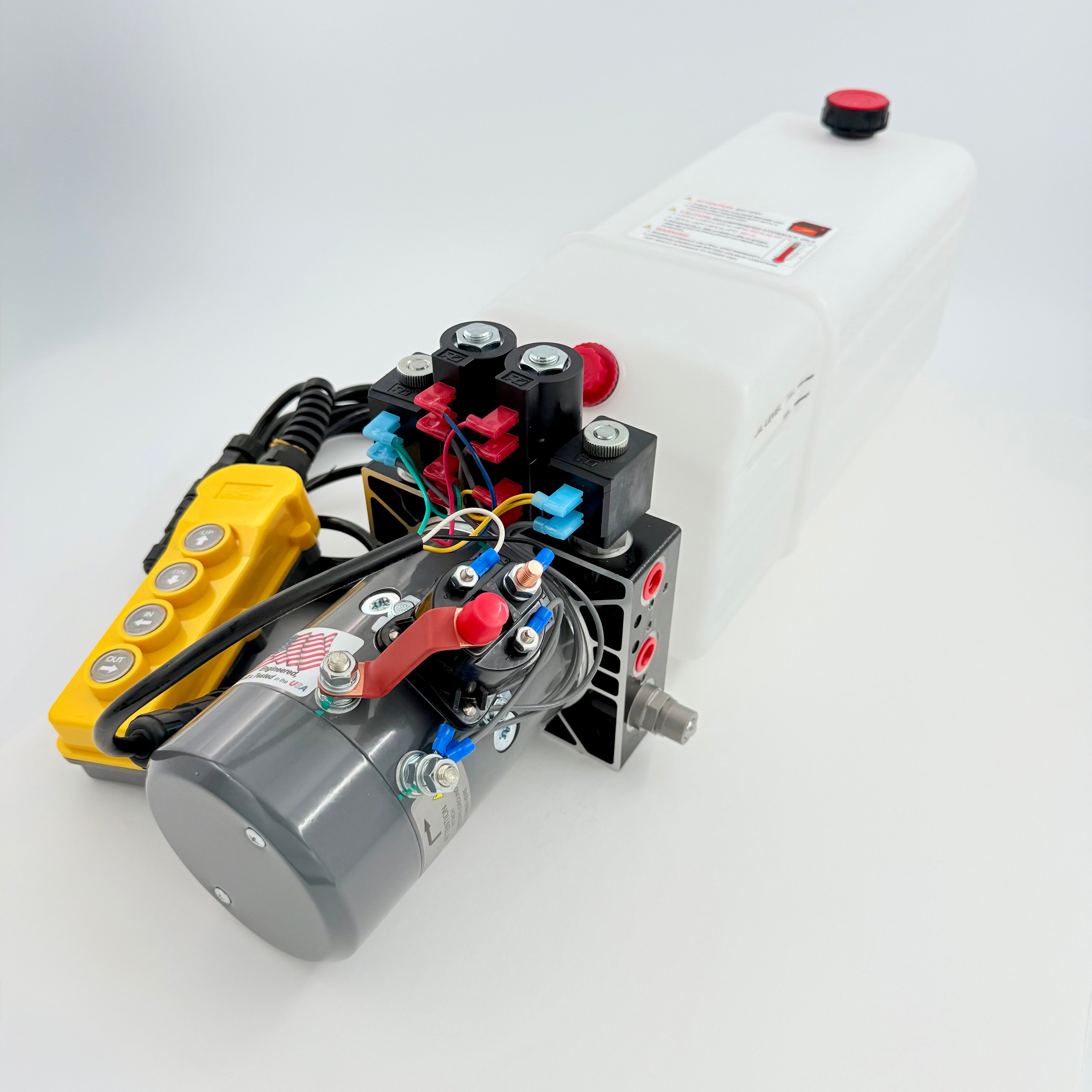 KTI DC48RA Dual-Double Acting Power Unit | 8‑Quart Hydraulic Pump 12V-3