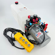 KTI DC48RA Dual-Double Acting Power Unit | 8‑Quart Hydraulic Pump 12V