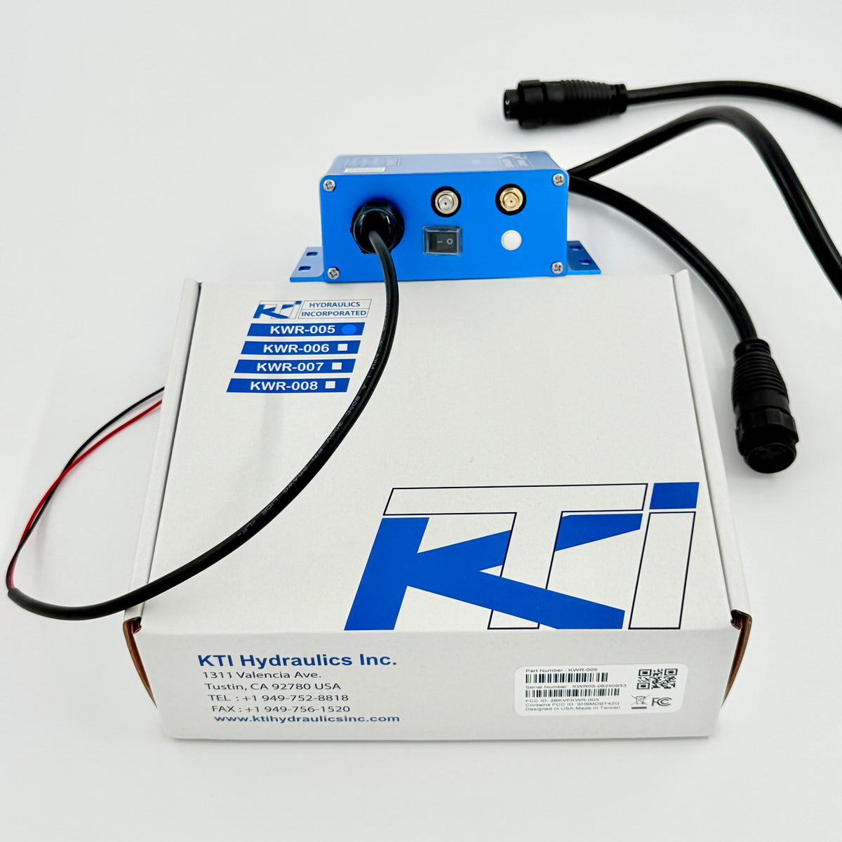 KTI KWR‑005 Wireless Remote Kit with Bluetooth | 2‑Button Hydraulic Controller-5
