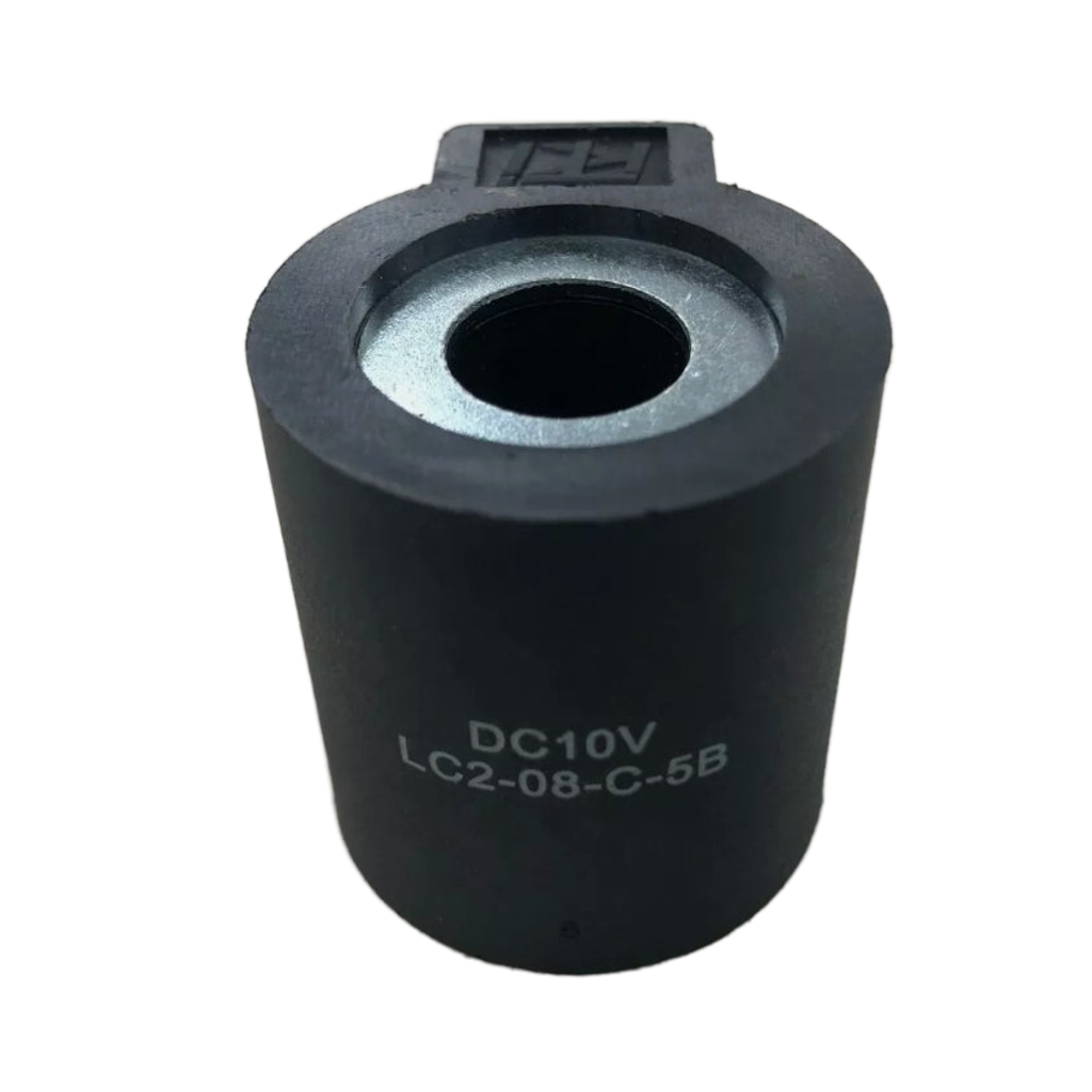 KTI Hydraulics 10v DC Round Coil Actuator, Dual Spade LC2-08-C-5B