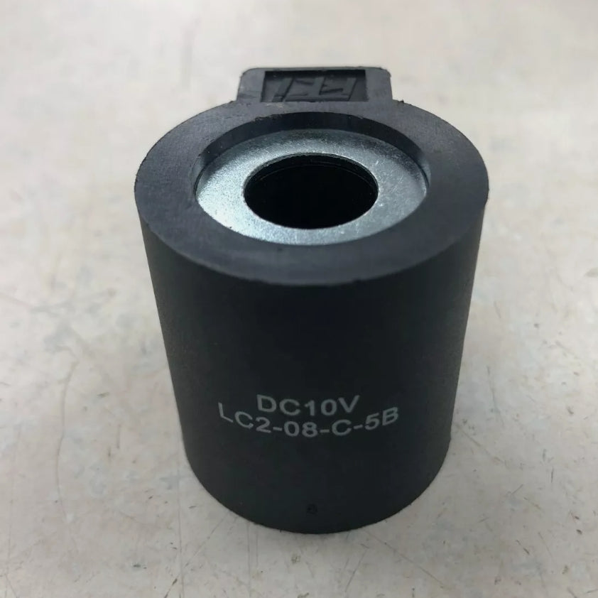 KTI Hydraulics 10v DC Round Coil Actuator, Dual Spade LC2-08-C-5B