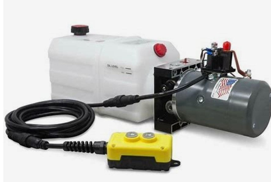 KTI DC24RA Single Acting Power Unit | 4‑Quart Hydraulic Pump 12V